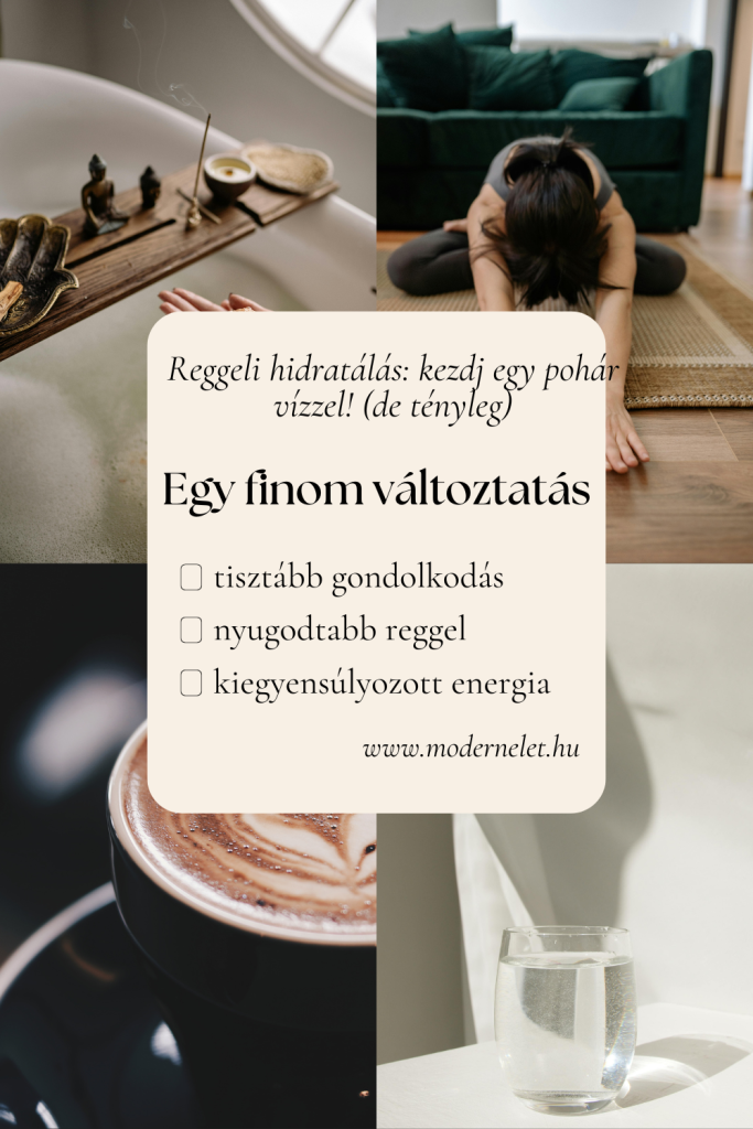 Reggeli hidratálás,kezdj egy pohár vízzel!