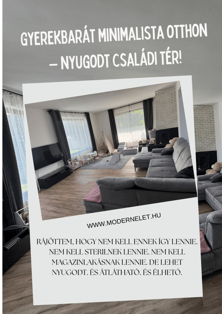 Gyerekbarát minimalista otthon – nyugodt családi tér