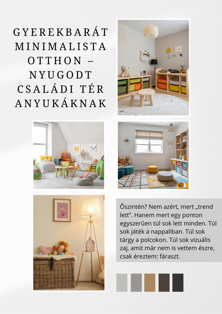Gyerekbarát minimalista otthon – nyugodt családi tér