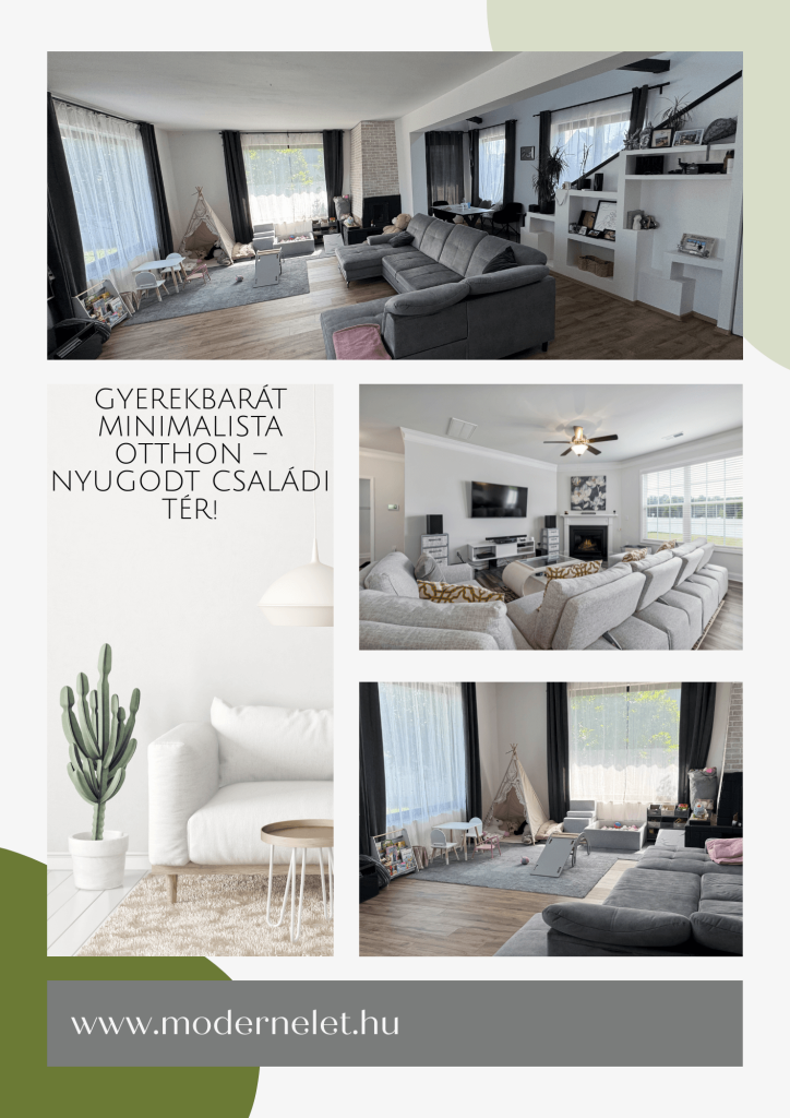 Gyerekbarát minimalista otthon – nyugodt családi tér